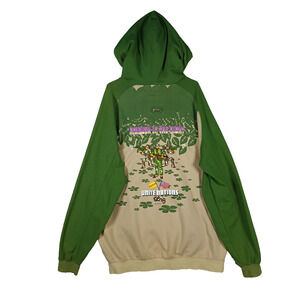 LRG Hoodie Men Size 3XL Green Tan Unite Nations Zip Up Embroidered Streetwear‎